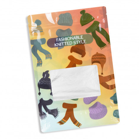Foil Stand Up Pouch - Extra Large with custom branded logo - Simply Merchandise