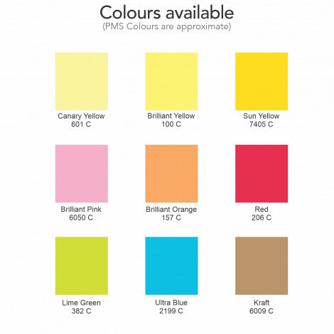 Coloured Sticky Pad 70 x 75mm - 100 Sheets - Simply Merchandise