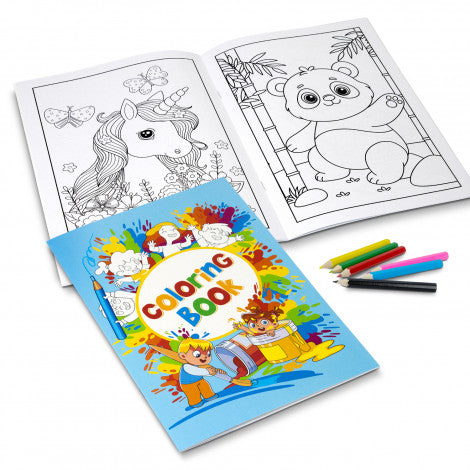 Custom Cover Colouring Book - A4 - Simply Merchandise