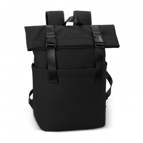 ARCHER Soft-Touch Flap Backpack with custom branded logo - Simply Merchandise