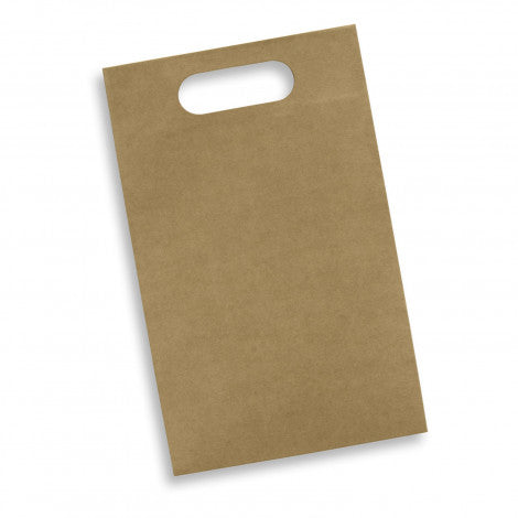 Die Cut Paper Wine Bag with custom branded logo - Simply Merchandise