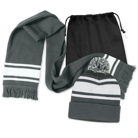 Commodore Scarf and Beanie with Pom Pom Set - Simply Merchandise
