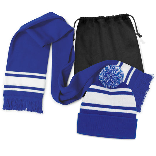 Commodore Scarf and Beanie with Pom Pom Set - Simply Merchandise