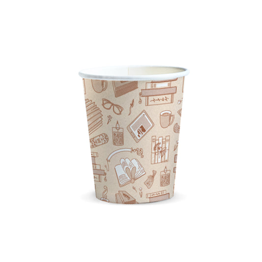 Compostable Paper Cup - 230ml with custom branded logo - Simply Merchandise