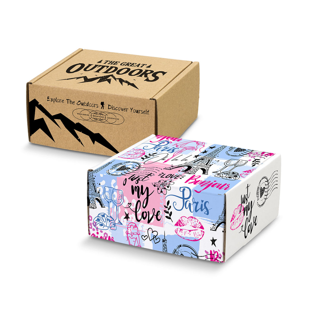 Die Cut Box with Locking Lid - 130x130x65mm with custom branded logo - Simply Merchandise