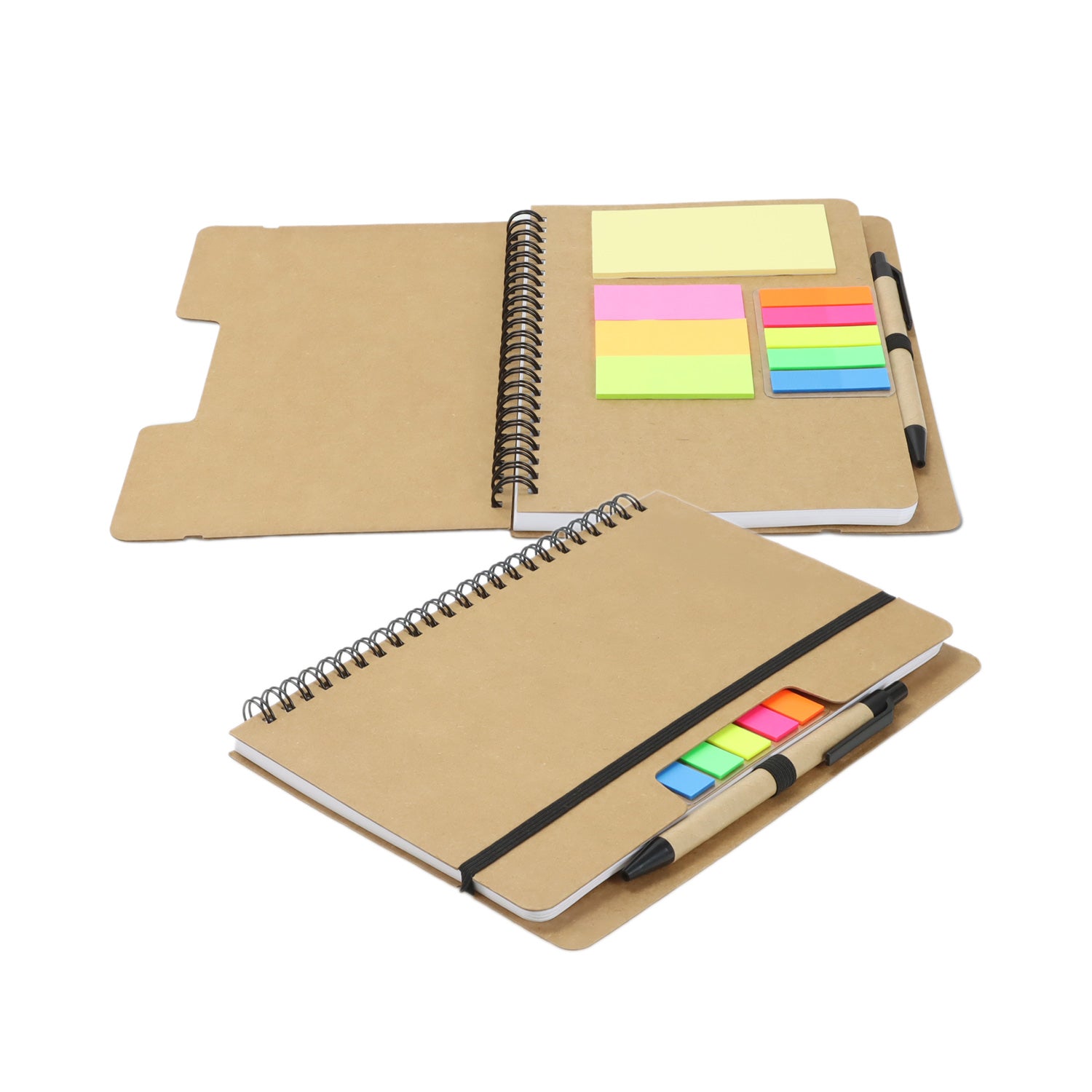 Kraft Notebook with Notes and Flags - Simply Merchandise