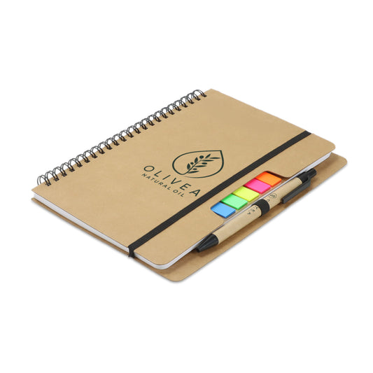 Kraft Notebook with Notes and Flags - Simply Merchandise