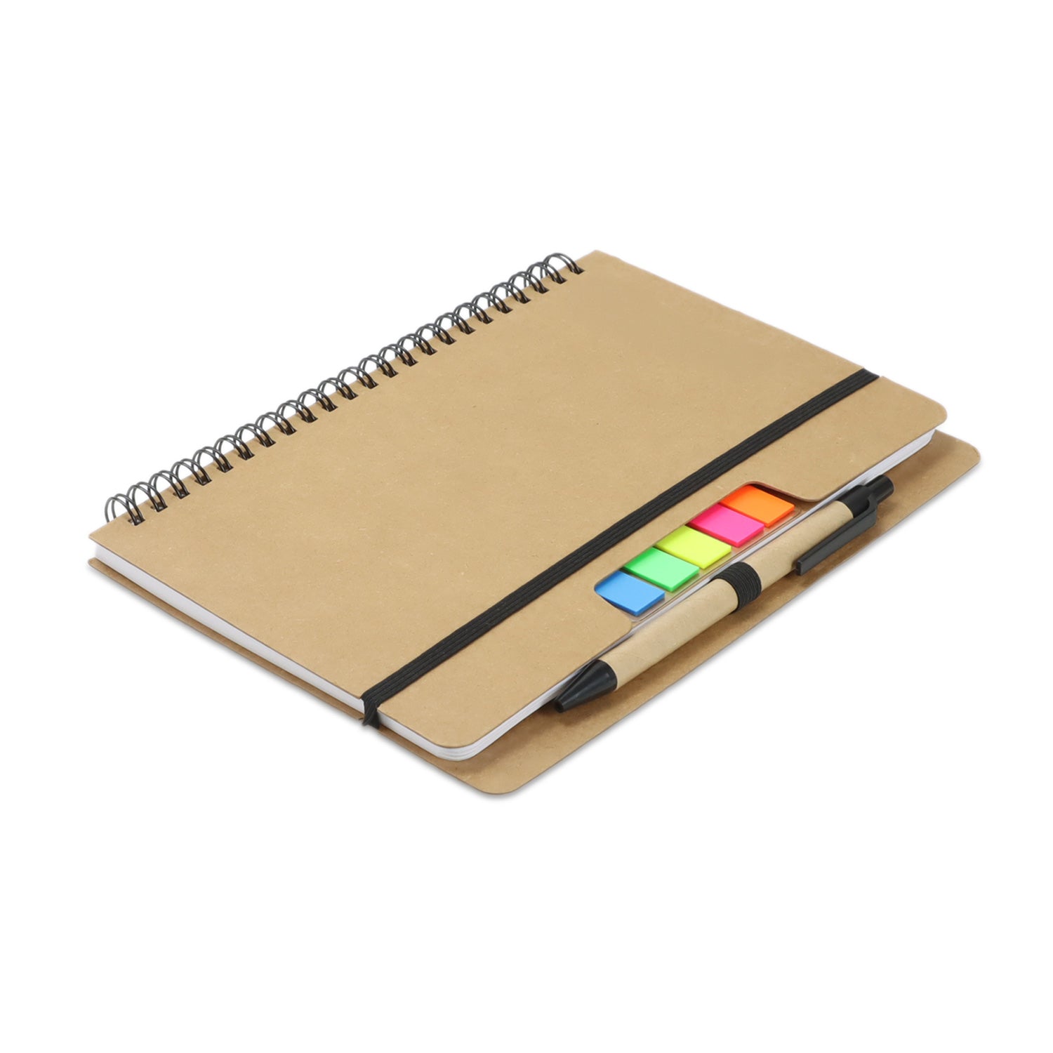 Kraft Notebook with Notes and Flags - Simply Merchandise