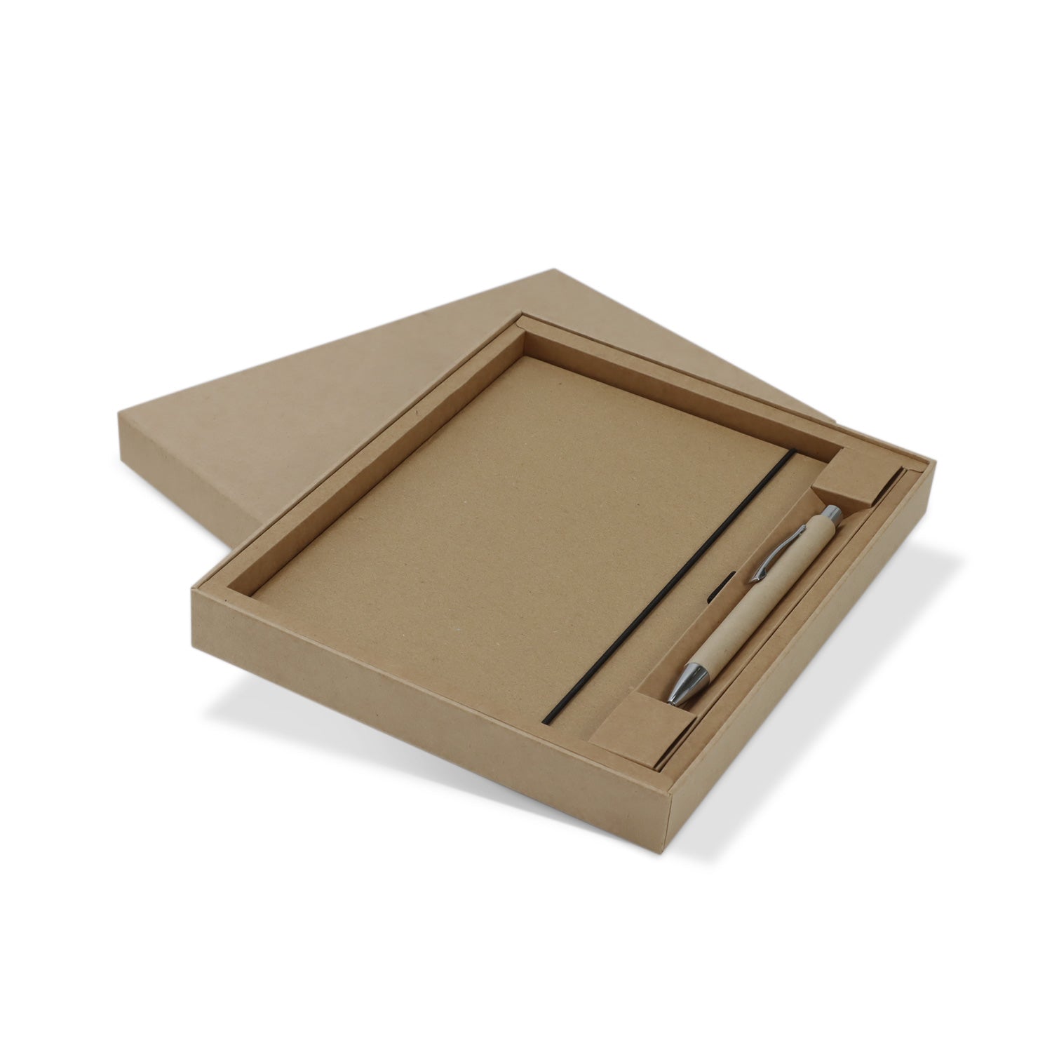 Kraft Notebook and Pen Gift Set - Simply Merchandise
