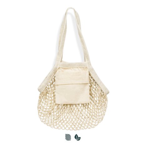 Cotton Mesh Foldaway Tote Bag - Small - Simply Merchandise