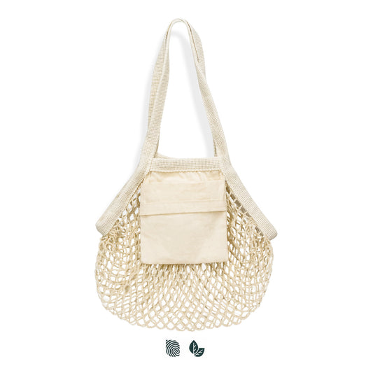 Cotton Mesh Foldaway Tote Bag - Small - Simply Merchandise