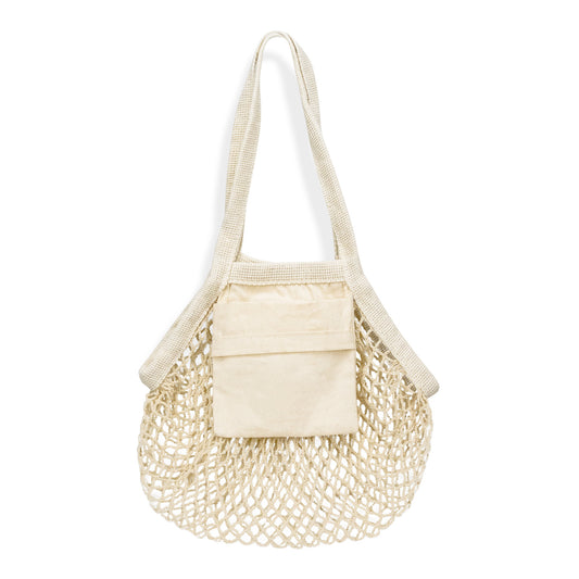 Cotton Mesh Foldaway Tote Bag - Small - Simply Merchandise