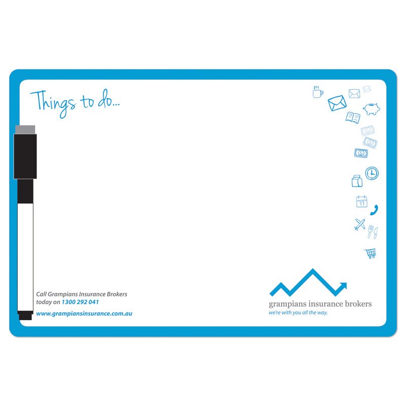 145 x 210mm Whiteboard Fridge Magnet - Simply Merchandise