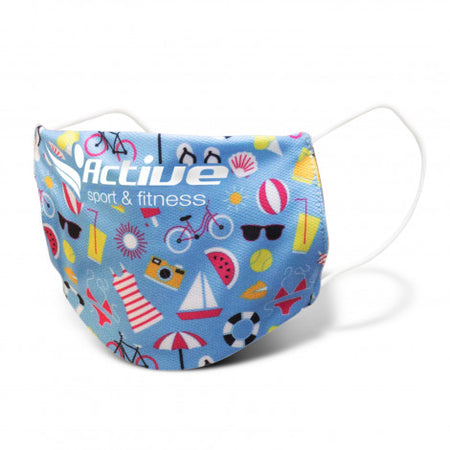 Reusable Face Mask Full Colour - Small - Simply Merchandise