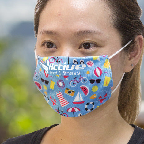 Reusable Face Mask Full Colour - Small - Simply Merchandise