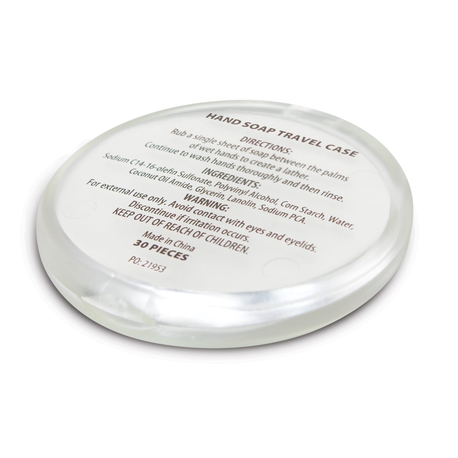 Hand Soap Travel Case - Round - Simply Merchandise