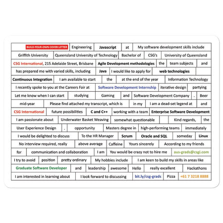 210 x 297mm Poetry Fridge Magnet - Simply Merchandise