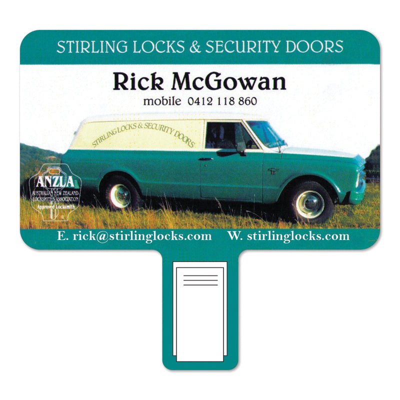 55 x 90mm Business Card Clip Fridge Magnet - Simply Merchandise