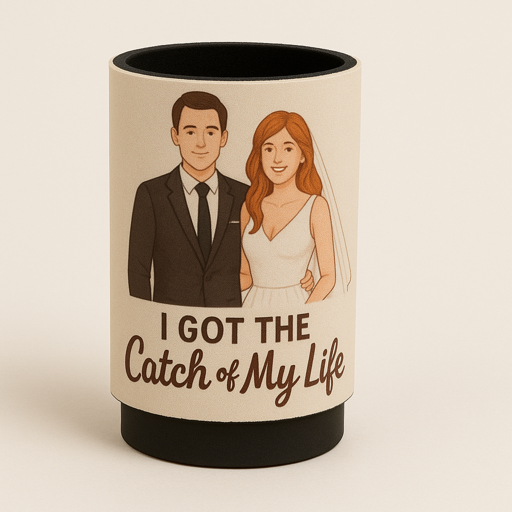 Wedding Neoprene Stubby Holders with a base - Simply Merchandise