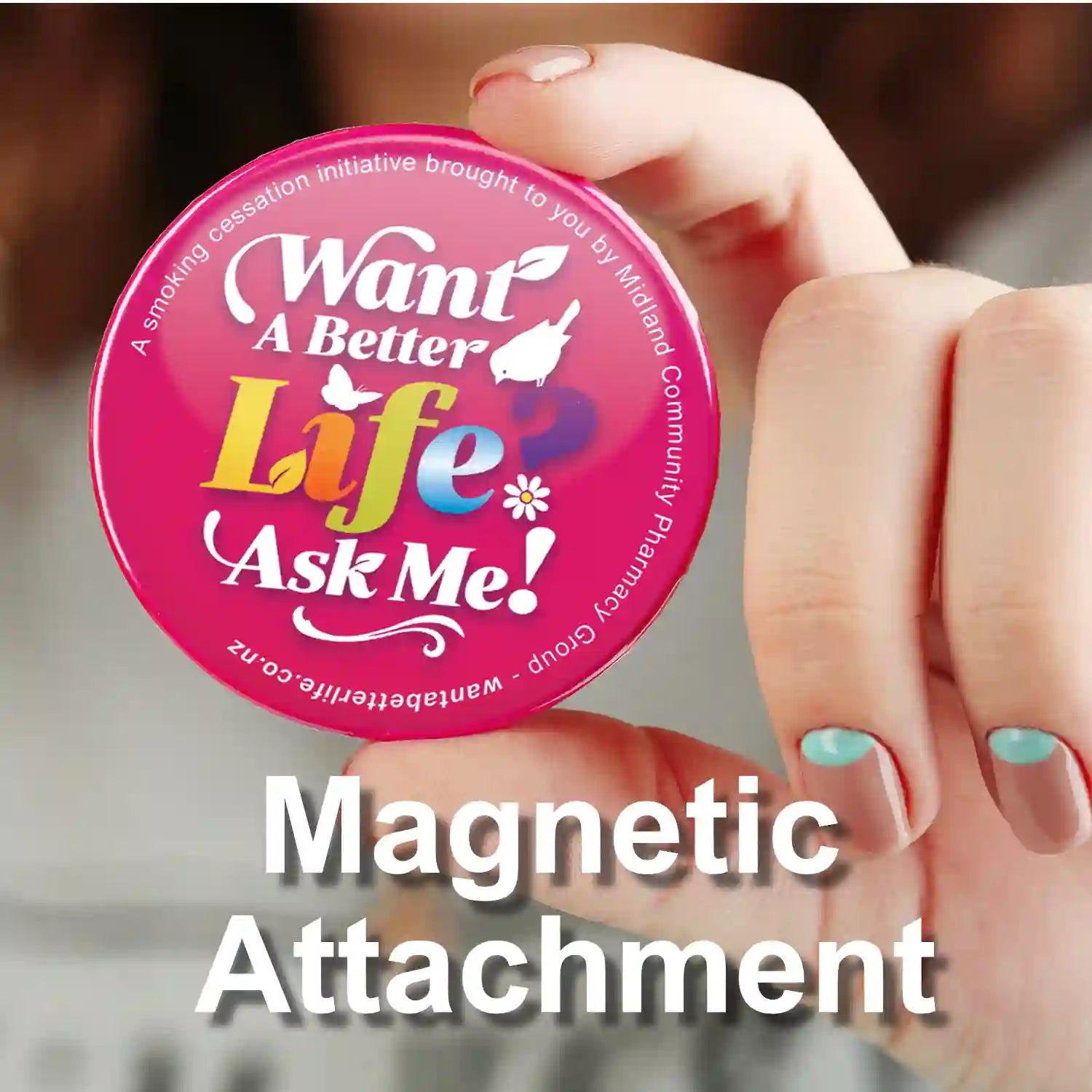 Button Badge - Magnetic Backing - Simply Merchandise