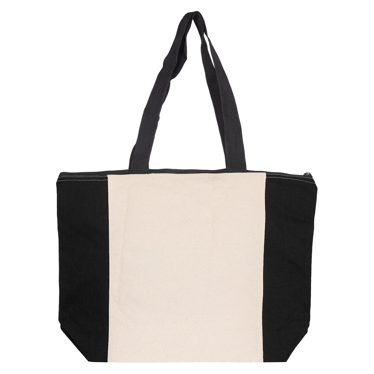 Calico Zip Shopper with custom branded logo - Simply Merchandise