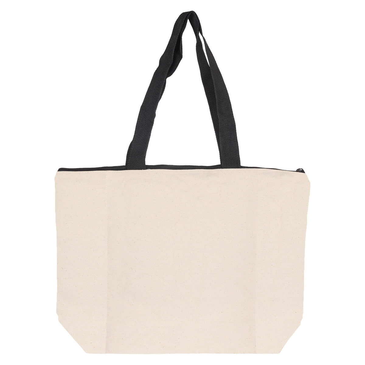 Calico Zip Shopper with custom branded logo - Simply Merchandise