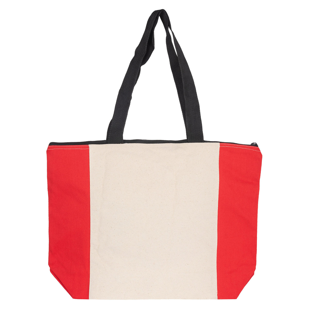 Calico Zip Shopper with custom branded logo - Simply Merchandise