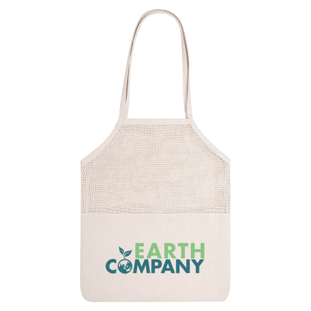 Jamaica Mesh Calico Tote Bag - Simply Merchandise