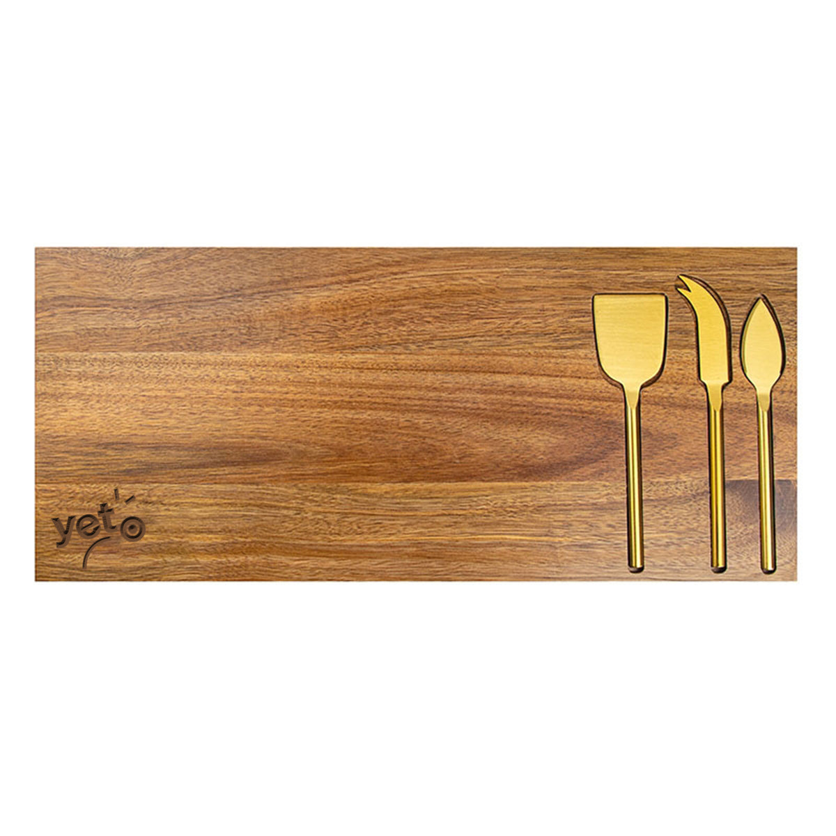 Yeto Cheeseboard and Knife Set with custom branded logo - Simply Merchandise