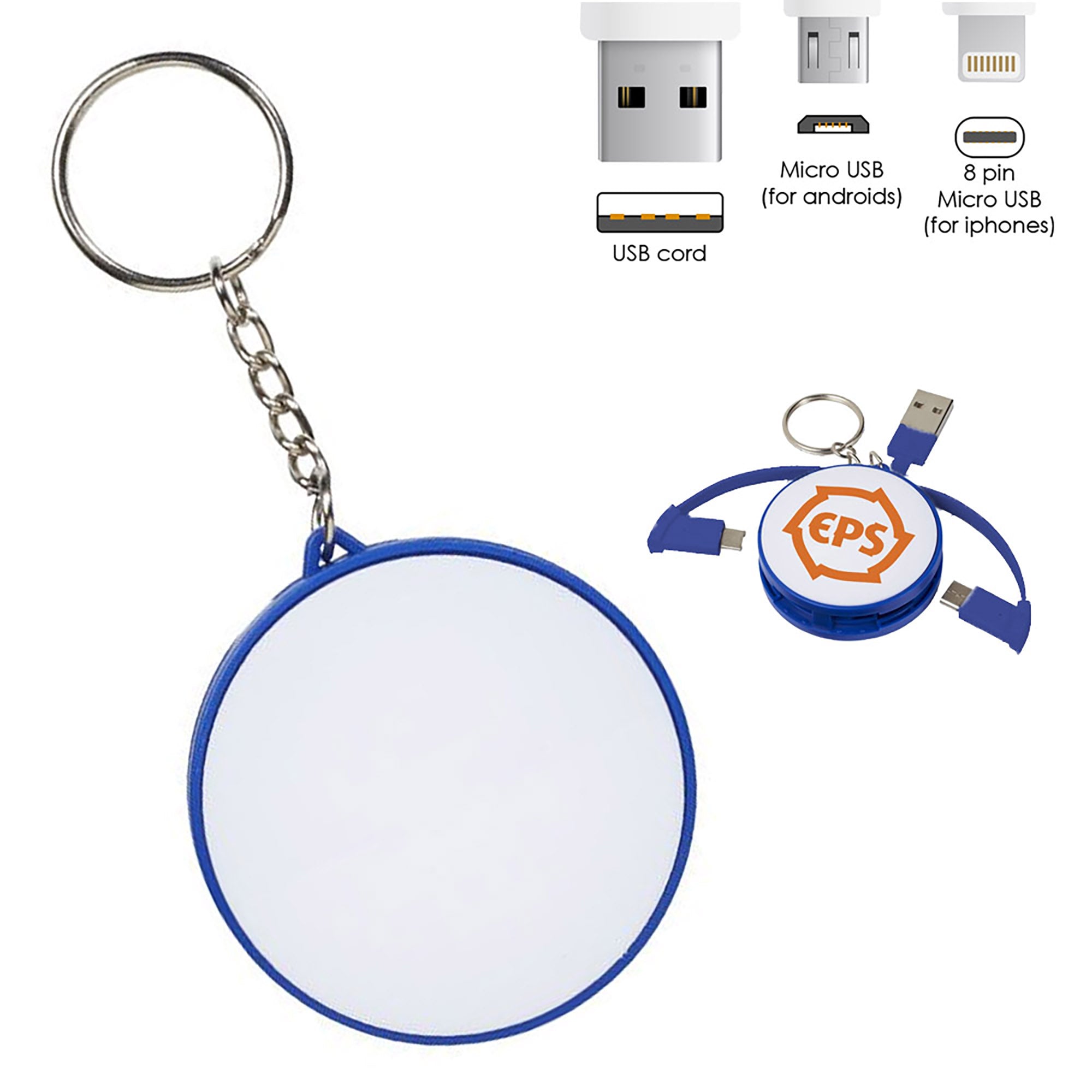 Charging Cable Key Ring - Simply Merchandise