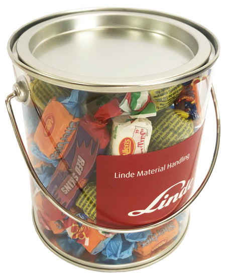 Big PVC Bucket filled with Allen's Lollies 500g - Simply Merchandise