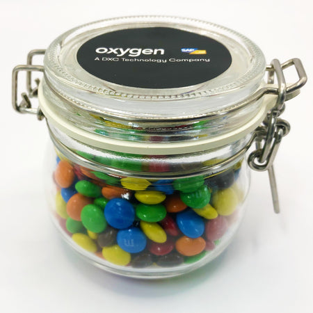 Small Canister with Mini M&Ms - Simply Merchandise