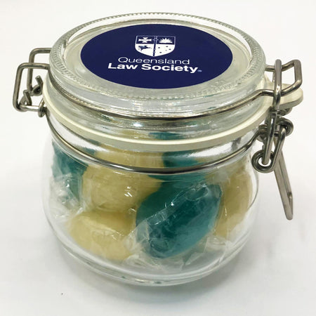 Small Canister with Twist Wrapped Boiled Lollies - Simply Merchandise