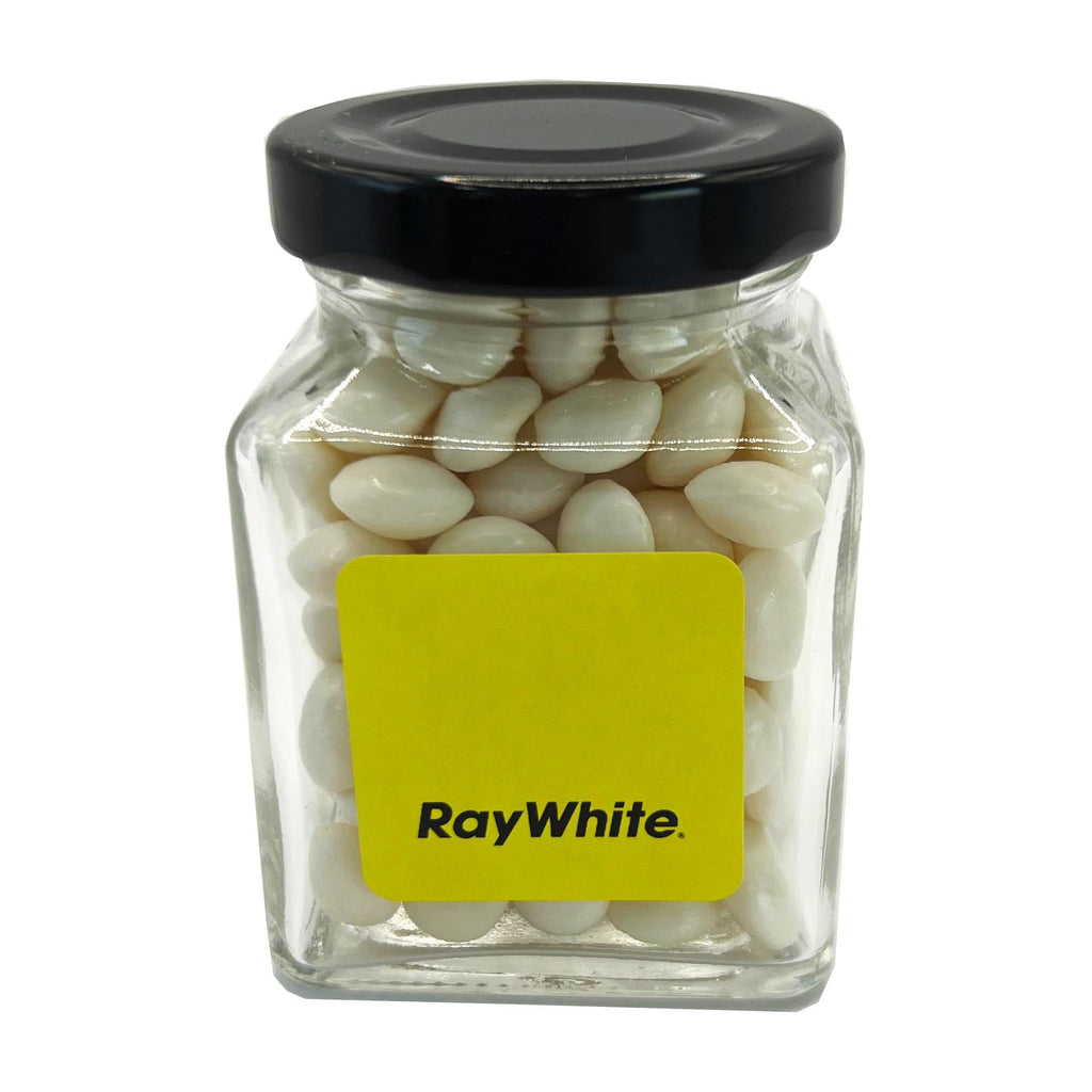 Small Glass Jar with Chewy Mints 100g - Simply Merchandise