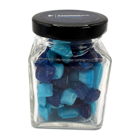 Small Glass Jar with Humbugs 90g - Simply Merchandise