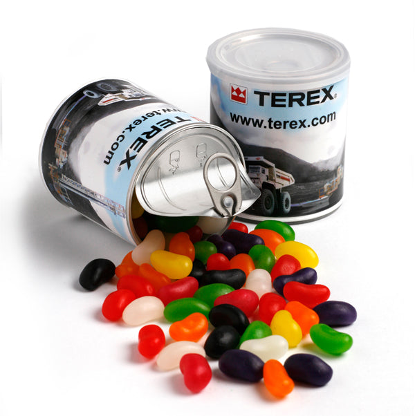 Pull Can with Jelly Beans 200g with custom branded logo - Simply Merchandise