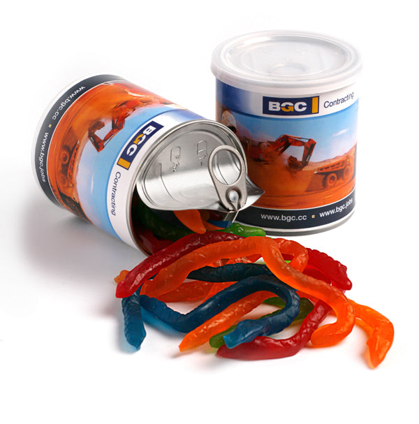Pull Can with Snakes 200g with custom branded logo - Simply Merchandise