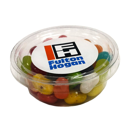 Tub filled with JELLY BELLY Jelly Beans 50g - Simply Merchandise