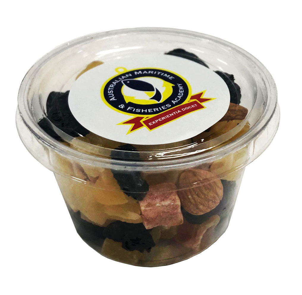 Tub filled with Fruit & Nut Mix 70g - Simply Merchandise