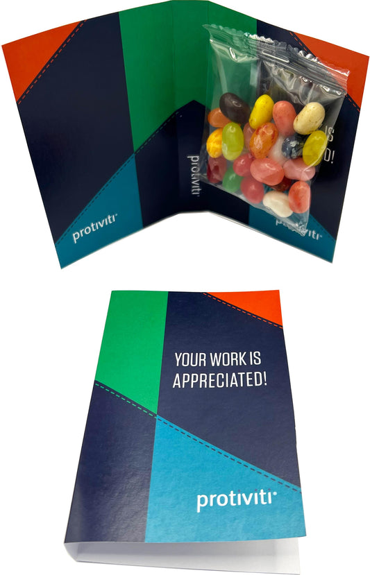 Gift Card with 25g JELLY BELLY Jelly Bean Bag - Simply Merchandise