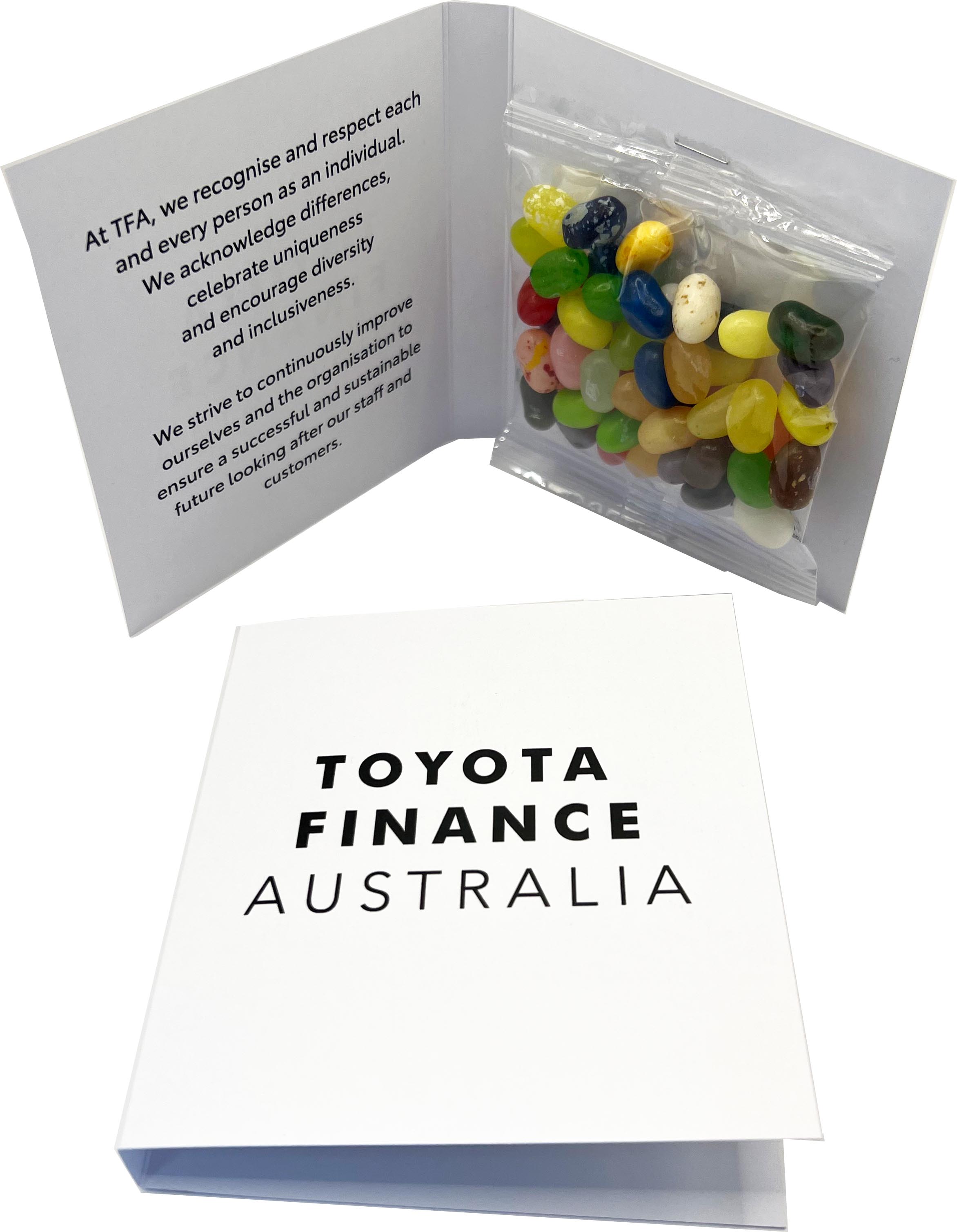Gift Card with 50g JELLY BELLY Jelly Bean Bag - Simply Merchandise