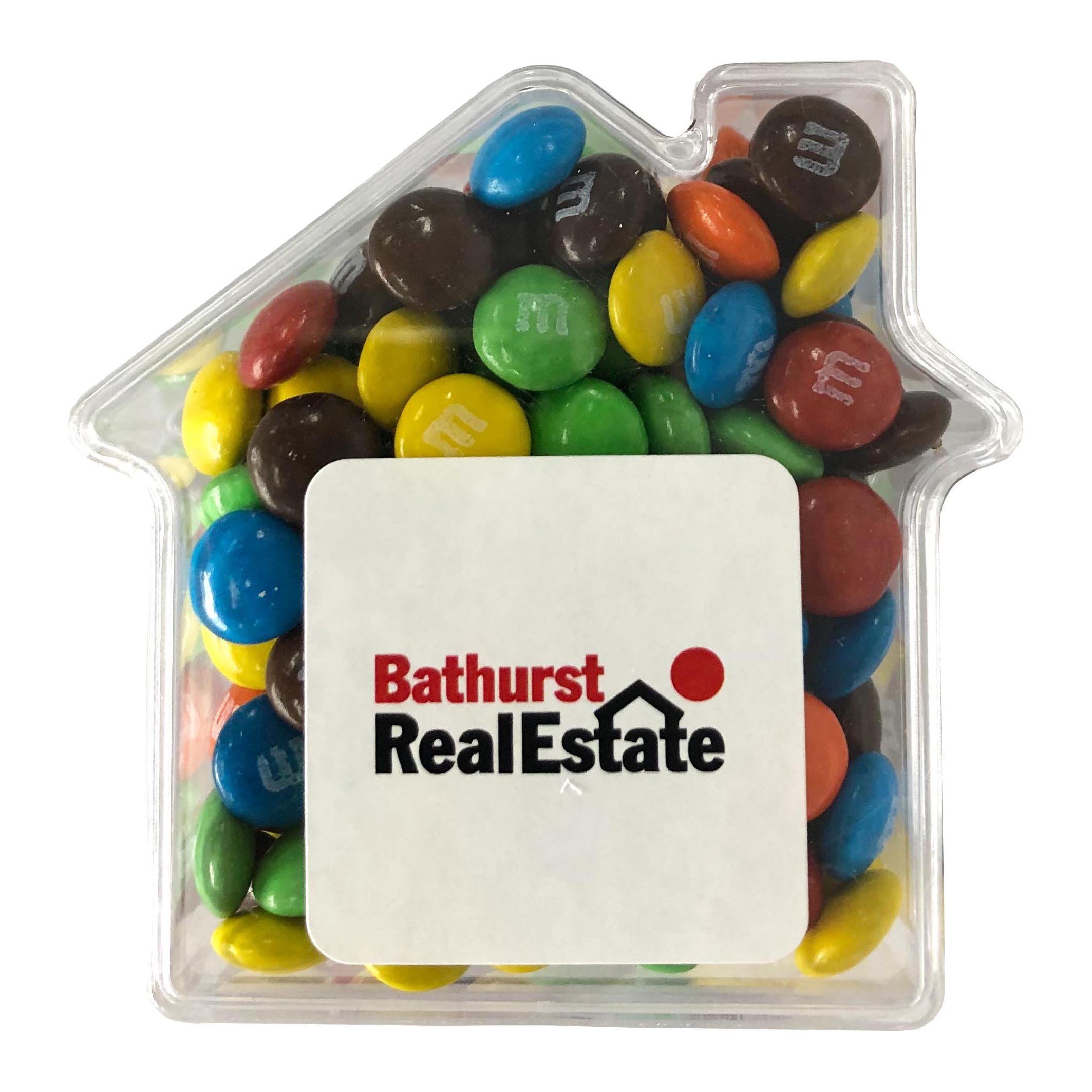 M&Ms in Acrylic House - Simply Merchandise