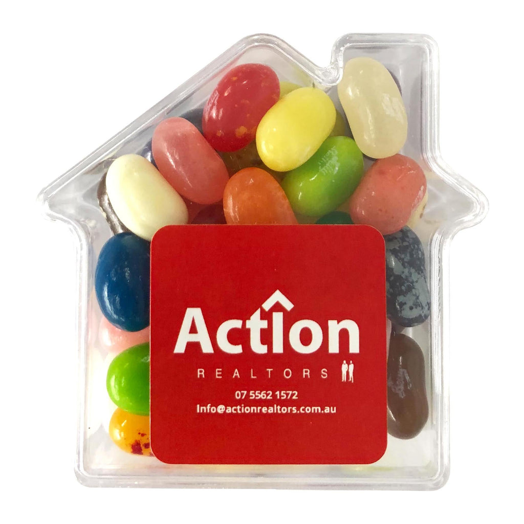 JELLY BELLY Jelly Beans in Acrylic House 50g - Simply Merchandise