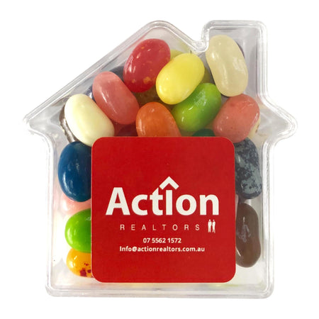 JELLY BELLY Jelly Beans in Acrylic House 50g - Simply Merchandise
