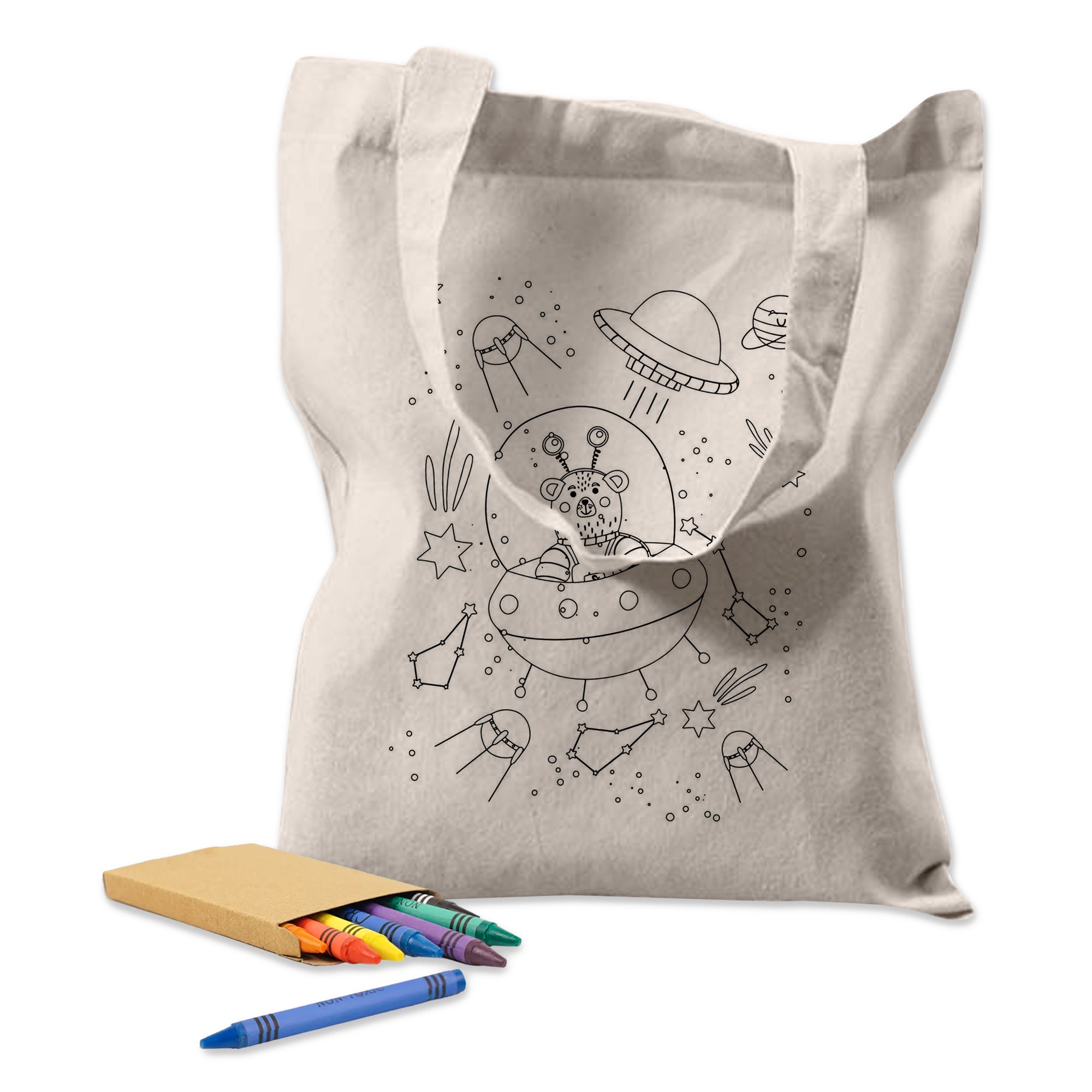 Colouring Calico Bag No Gusset - Simply Merchandise