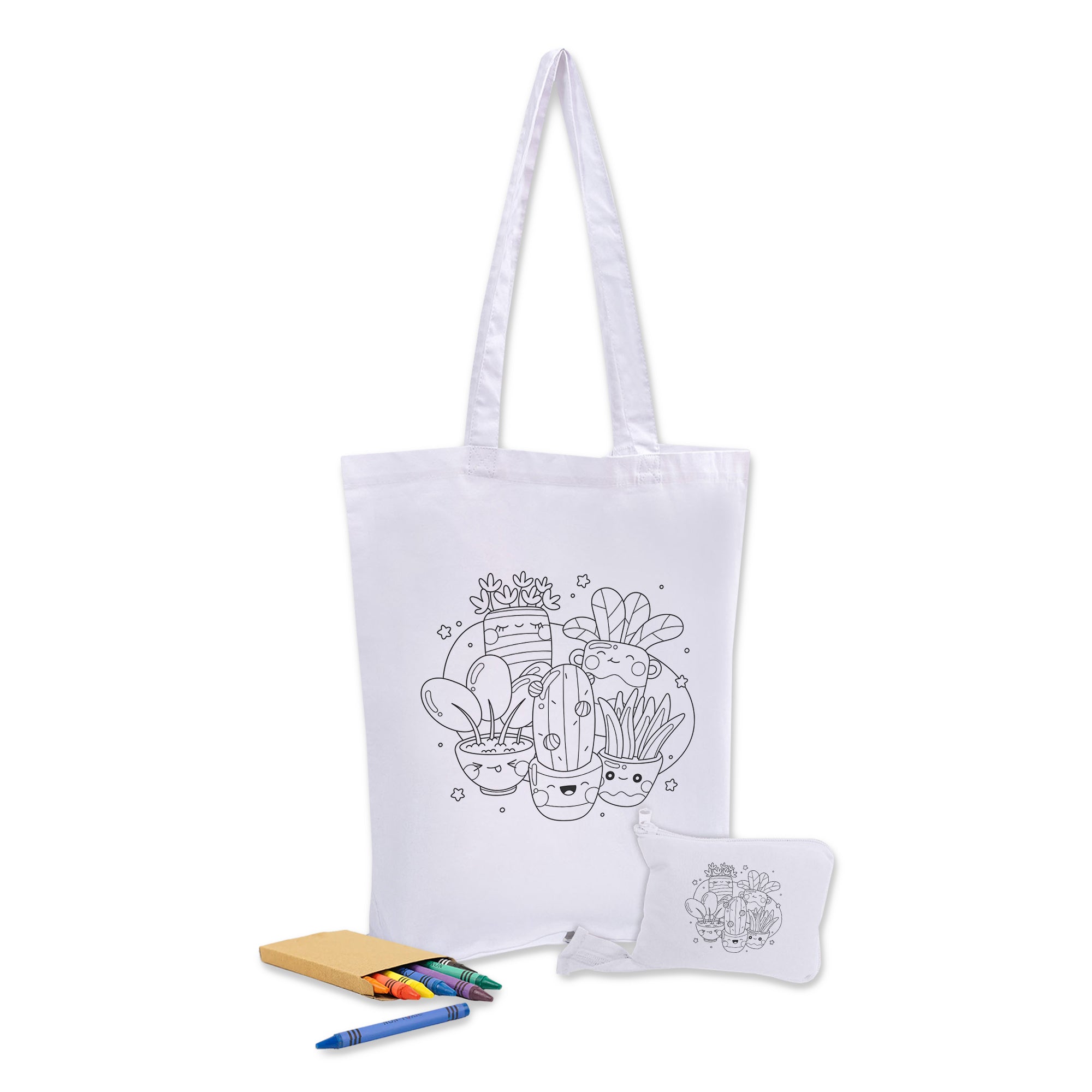 Colouring Foldable Calico Bag - Simply Merchandise