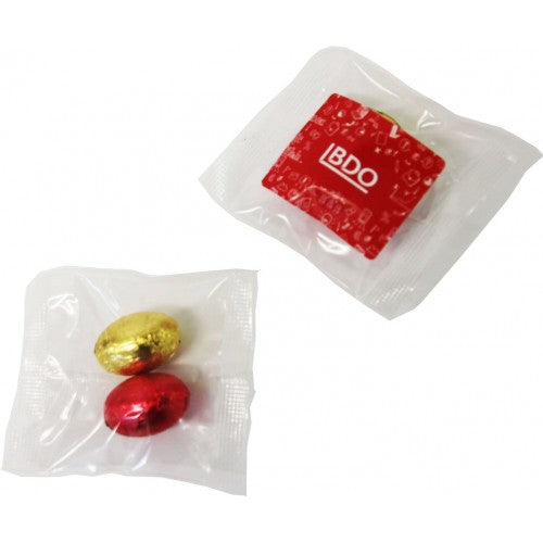 Mini Solid Easter Eggs in Bag x2 Eggs with custom branded logo - Simply Merchandise