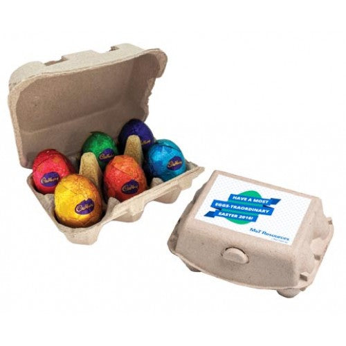 Carton with x6 Chocolate Eggs - Simply Merchandise