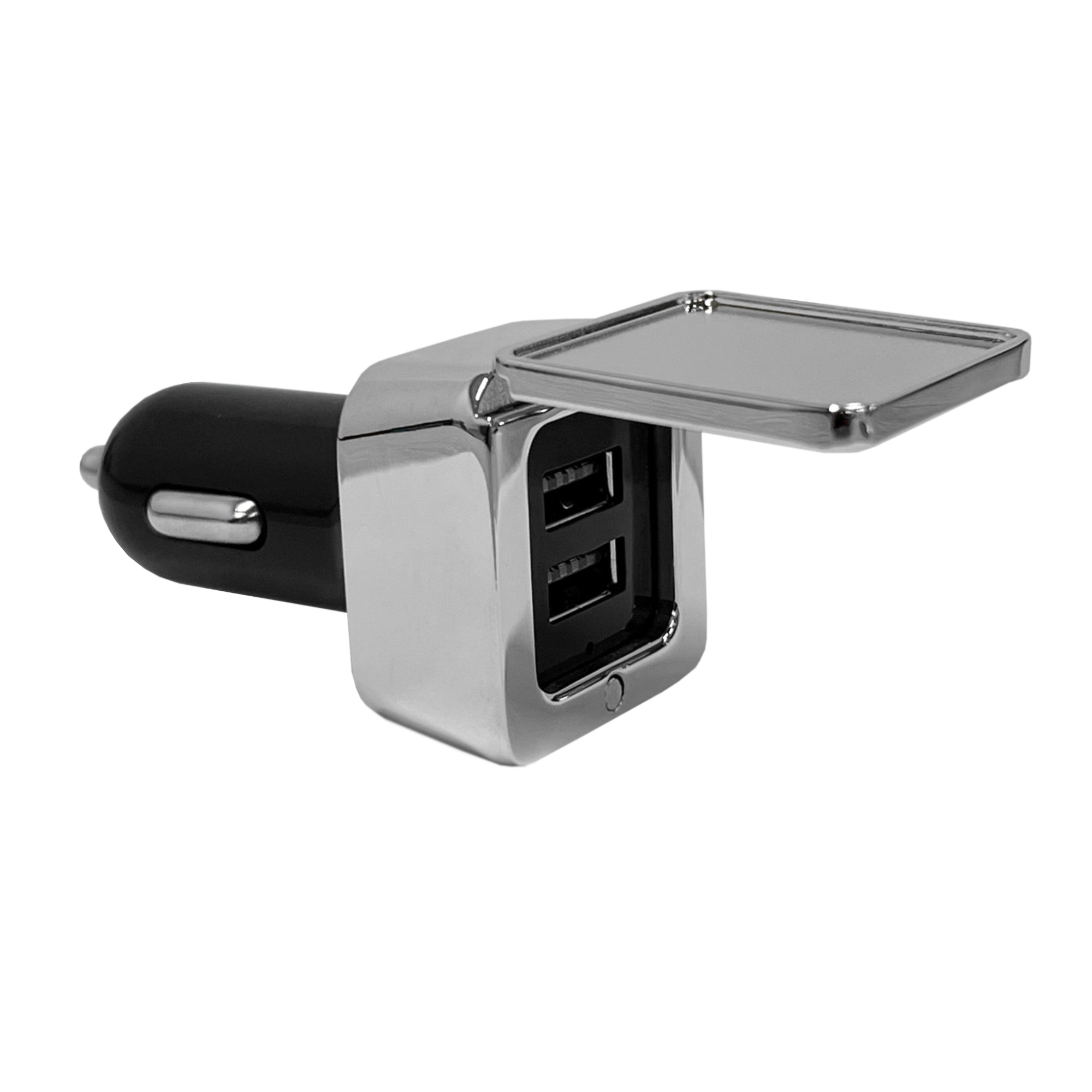 Dual Square Metal Car Charger - Simply Merchandise