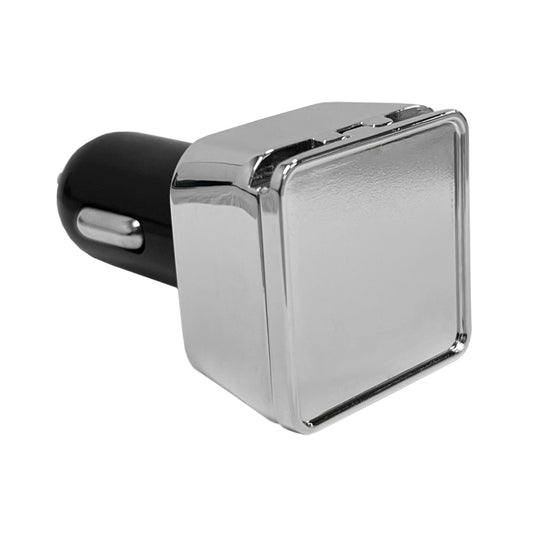 Dual Square Metal Car Charger - Simply Merchandise